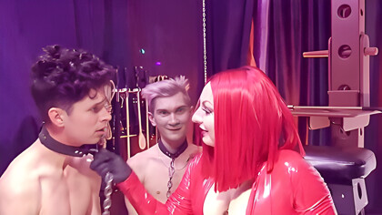 Strict Stepmom And Her 2 Newbie Sissies - Curvy Milf Arya Grander, Femdom Humiliation