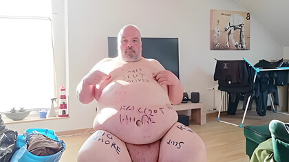 Chubmissive Rides Dildo Like A Fat Slut