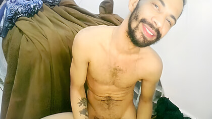 Naughty Hairy Guy Giving A Show Of Exhibitionism