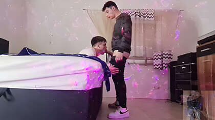 Gay Boys Smoke, Kisses, Blowjob And Bareback Assfuck