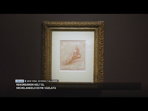 7 milliárd forintért kelt el, egy eddig ismeretlen Michelangelo vázlat サムネイル