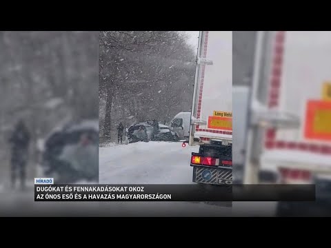Dugókat és fennakadásokat okoz a havazás és az ónos esőési Bank サムネイル