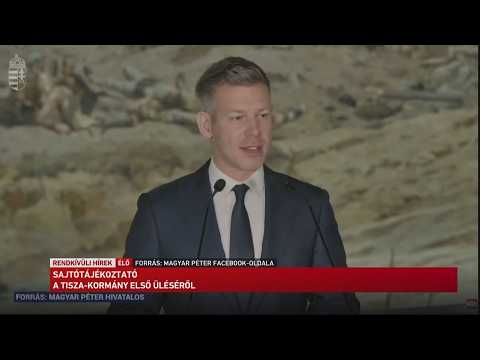 Sajtótájékoztató a Tisza kormány első üléséről サムネイル