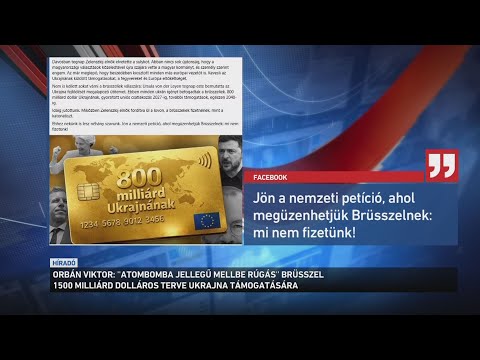 Újabb - eddig titkolt   ötlettel állt elő tegnap éjszaka az Európai Unió Ukrajna megsegít サムネイル