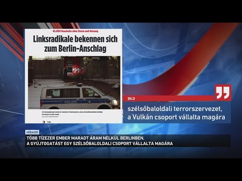 Több tízezer ember maradt áram nélkül Berlin délnyugati részén サムネイル