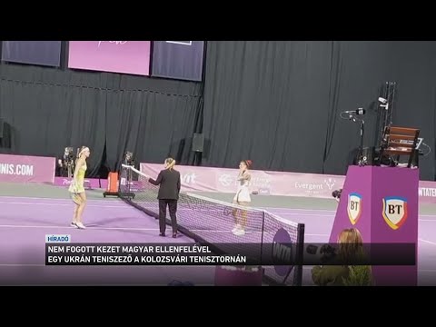 Nem fogott kezet magyar ellenfelével egy ukrán teniszező a kolozsvári tenisztornán サムネイル