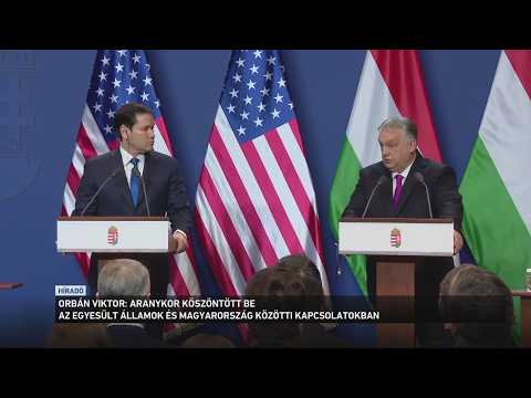 Orbán Viktor: Aranykor köszöntött be az Egyesült Államok és Magyarország közötti kapcsolat サムネイル