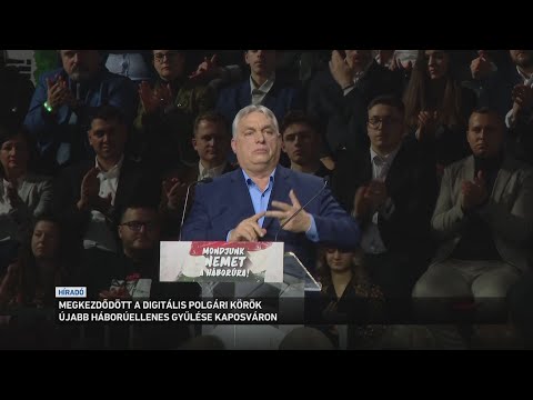 Megkezdődött Kaposváron a Digitális Polgári Körök újabb háborúellenes gyűlése サムネイル