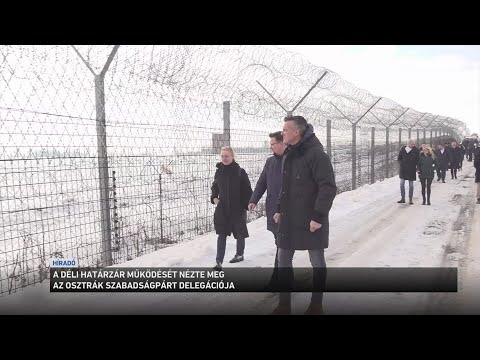 A déli határzár működését nézte meg az osztrák szabadságpárt delegációja サムネイル