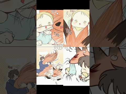 twins having a great time with his uncle fur😆🦊❤️#manhwa #manhwareccomendation #shorts #fyp #manga サムネイル