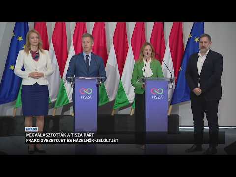 Megválasztották a Tisza Párt frakcióvezetőjét サムネイル