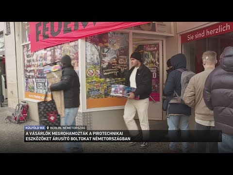 A vásárlók megrohamozták a pirotechnikai eszközöket árusító boltokat Németországban サムネイル