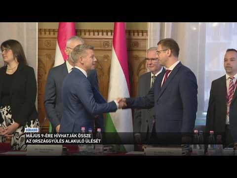 Május 9 én lehet az Országgyűlés alakuló ülése サムネイル