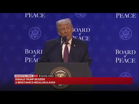 Donald Trump beszéde Davosban,  a Béketanács megalakulásán サムネイル