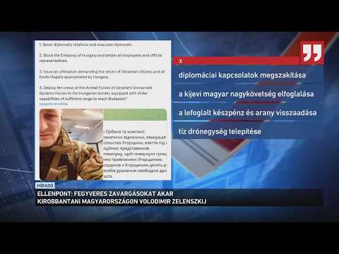 Fegyveres zavargásokat akar kirobbantani Magyarországon Volodimir Zelenszkij サムネイル