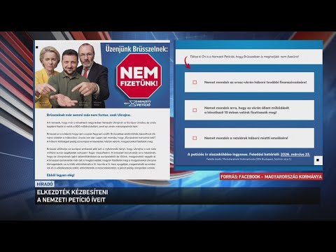 Elkezdték kézbesíteni a Nemzeti Petíció íveit サムネイル