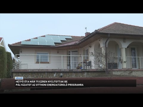 Óriási az érdeklődés a hétfőn elstartolt otthoni energiatároló program iránt サムネイル