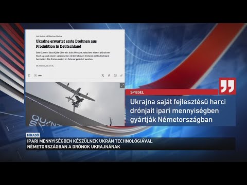 Ipari mennyiségben készülnek ukrán technológiával Németországban a drónok Ukrajnának サムネイル
