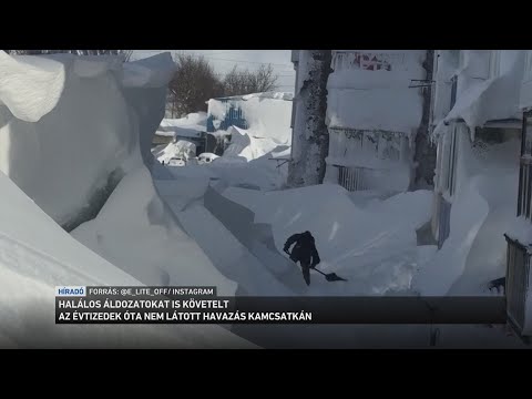 Halálos áldozatokat követelt az évtizedek óta nem látott havazás Kamcsatkán サムネイル