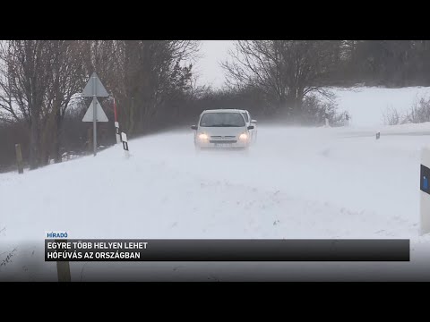 Egyre több helyen lehet hófúvás az országban サムネイル