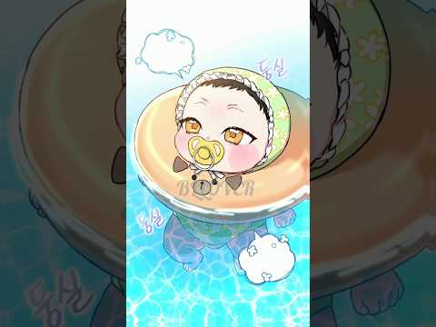 baby swimming time🥰😘#bl #blmanhwa #blmanhwarecommendation #manhwa #shors サムネイル