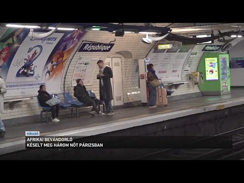 Három nőt késelt meg egy afrikai bevándorló tegnap délután, a párizsi metróban サムネイル