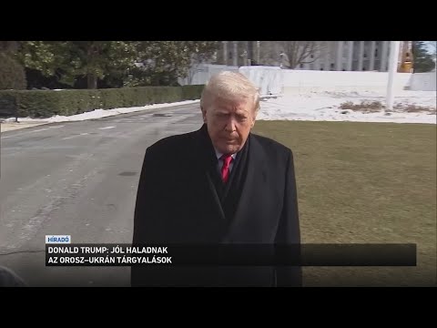Donald Trump: jól haladnak az orosz ukrán béketárgyalások サムネイル