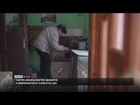 Rendkívül súlyos áramkimaradások nehezítik az emberek életét Kárpátalján サムネイル