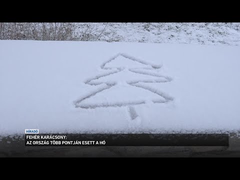 Fehérbe öltözött az ország egy része karácsony reggelére サムネイル