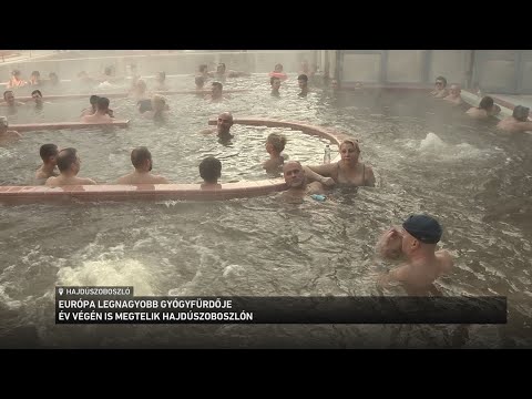 Európa legnagyobb gyógyfürdője év végén is megtelik Hajdúszoboszlón サムネイル