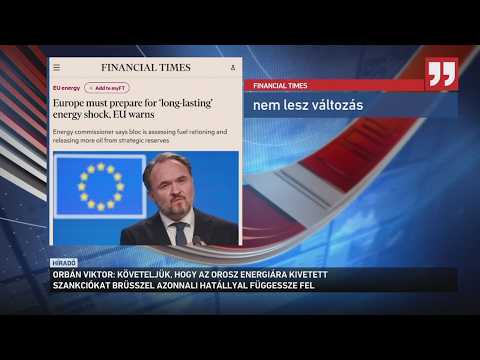 Követeljük, hogy az orosz energiára kivetett szankciókat és korlátozásokat Brüsszel függessze fel サムネイル