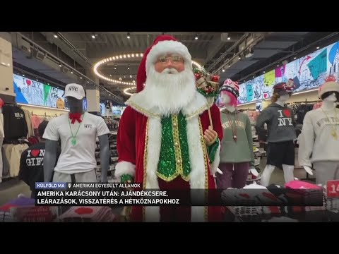 Amerika karácsony után:  ajándékcsere, leárazások, visszatérés a hétköznapokhoz サムネイル