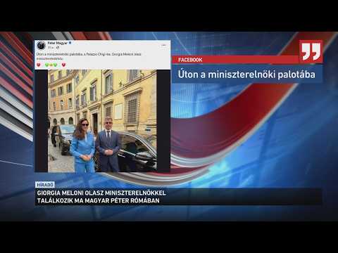 Giorgia Meloni olasz miniszterelnökkel találkozik ma Magyar Péter Rómában サムネイル