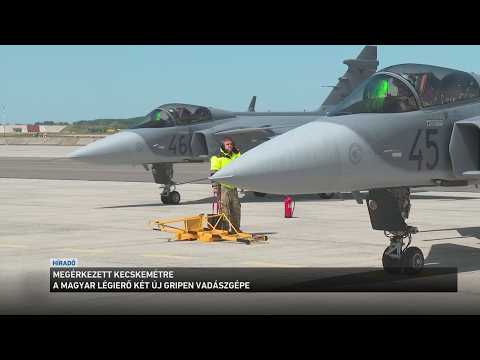 Megérkezett Kecskemétre a Magyar Légierő két új Gripen vadászgépe サムネイル