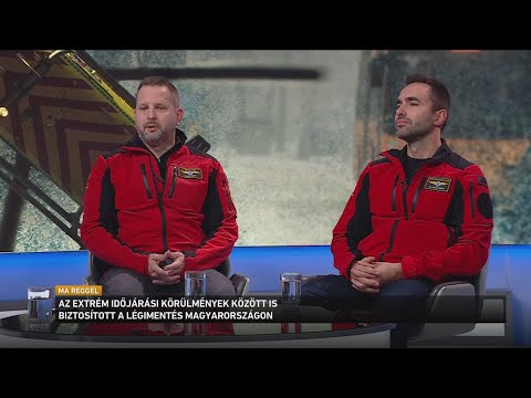 Az extrém időjárási körülmények között is biztosított a légimentés Magyarországon サムネイル