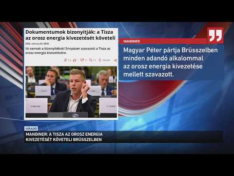 A Tisza az orosz energia kivezetését követeli Brüsszelben サムネイル