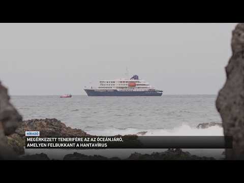 Megérkezett Tenerifére az az óceánjáró, amelyen felbukkant a hantavírus サムネイル