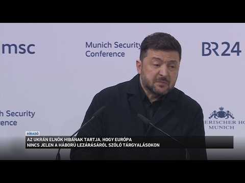 Zelenszkij hibának tartja, hogy Európa nem vesz részt a háború lezárásáról szóló tárgyalásokon サムネイル