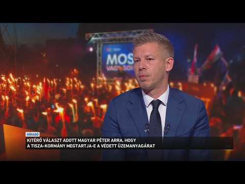 Kitérő választ adott Magyar Péter arra, hogy a Tisza kormány megtartja-e a védett üzemanyagárat サムネイル
