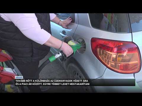 Tovább nőtt a különbség az üzemanyagok védett ára és a piaci ár között サムネイル