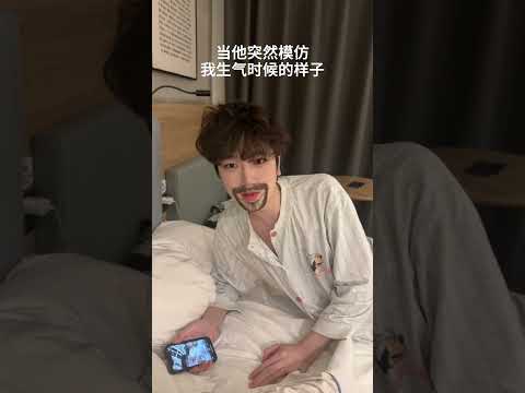 When he suddenly imitated how I was angry | #bl #lgbt #jenvlog #bltiktok #blvlog - BL Couple サムネイル