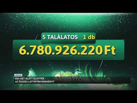 Egy hét alatt elvitték az összes lottónyereményt