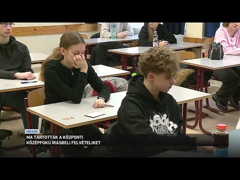 Ma tartották a központi középfokú írásbeli felvételiket サムネイル