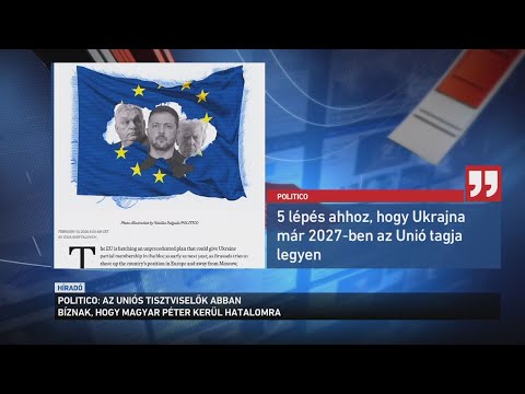 Politico: Az uniós tisztviselők abban bíznak, hogy Magyar Péter kerül hatalomra サムネイル
