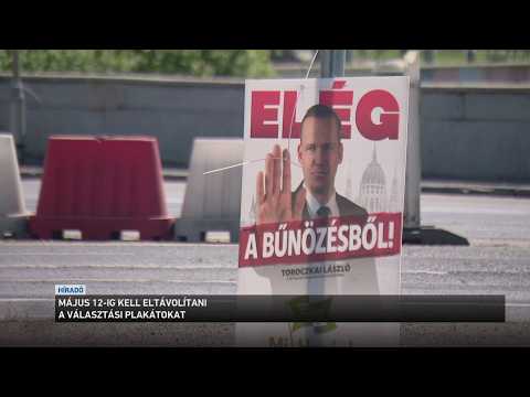Május 12-ig el kell távolítani a választási plakátokat