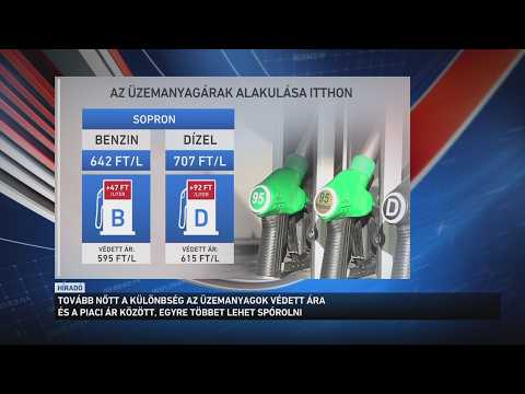 Tovább nőtt a különbség az üzemanyagok védett ára és a piaci ár között サムネイル