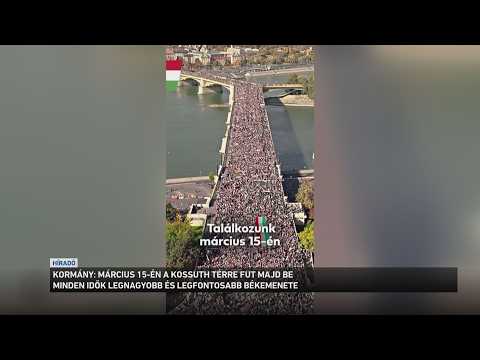 Március 15-én minden idők legnagyobb és legfontosabb békemenetét tartják Budapesten サムネイル