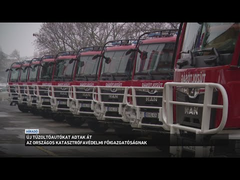 Tíz új tűzoltóautót kapott az Országos Katasztrófavédelmi Főigazgatóság サムネイル