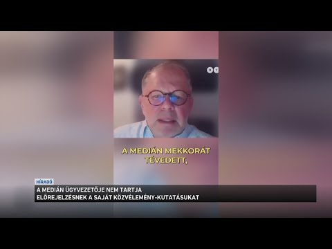 Máris magyarázkodni kezdett Hann Endre a Medián legutóbbi közvéleménykutatása miatt サムネイル