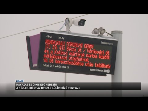 Havazás és ónos eső nehezíti a közlekedést az ország különböző pontjain サムネイル